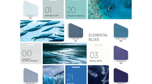 Akustik Leuchten Moodboard Farben Elemental Blues 2000X1170