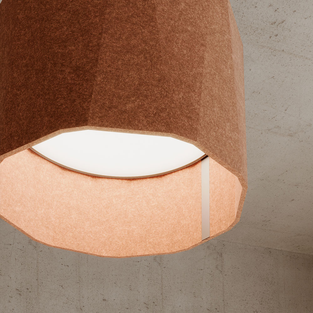 Akustik Leuchen Sonahh Runder Akustikschirm Leistungsstarke Beleuchtung