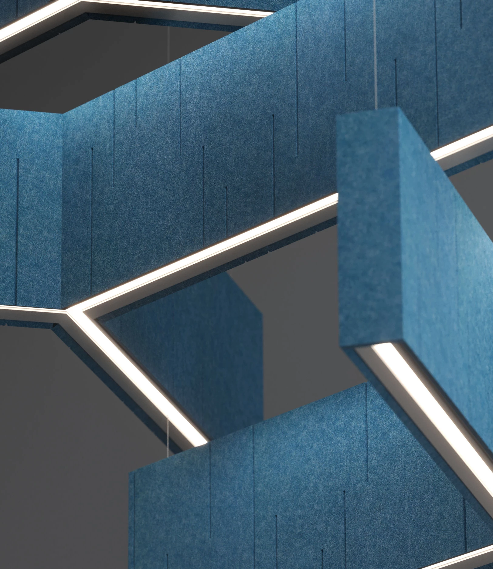 Unity Akustikleuchte Schallabsorbierend Pendelleuchte