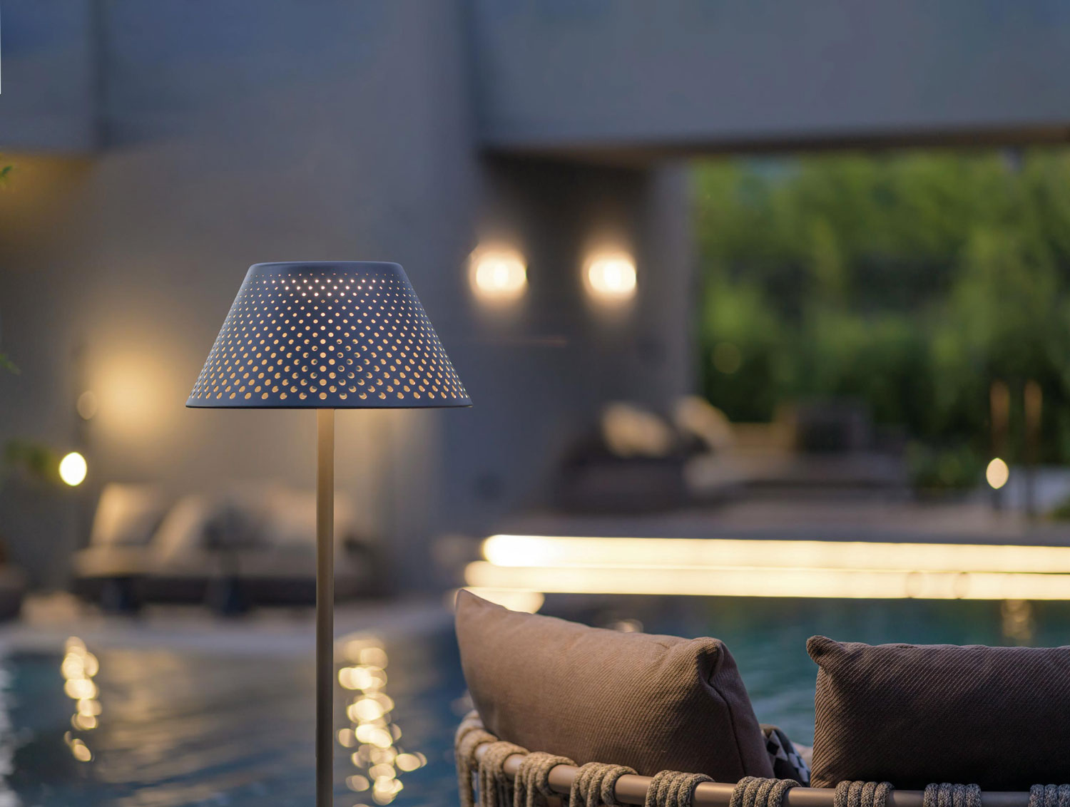 Platek Aussenleuchte Pollerleuchte Schwimmbad Wellness Bereich