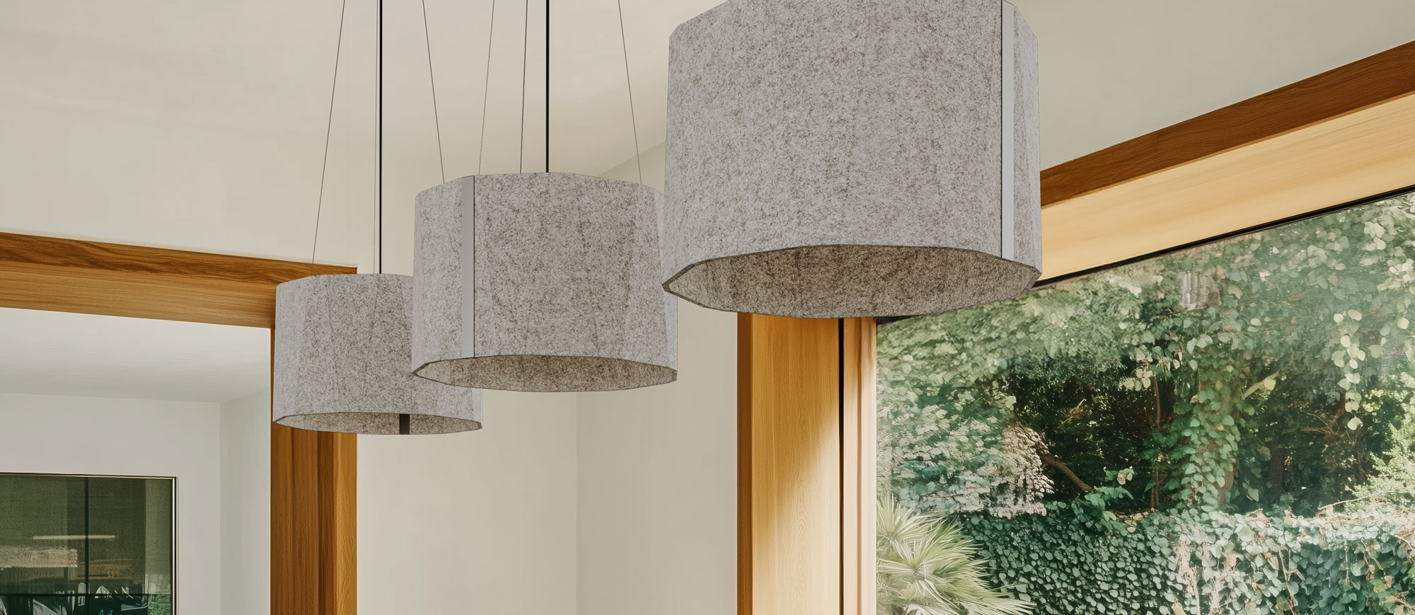 Pl Sept25 Akustik Lampenschirm Leuchte Gross Schallabsorbierende Wirkung