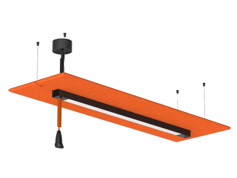 Pluq In Akustikleuchte Mit Stromversorgung Freigestellt