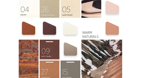 Akustik Leuchten Moodboard Farben Warm Naturals 2000X1170