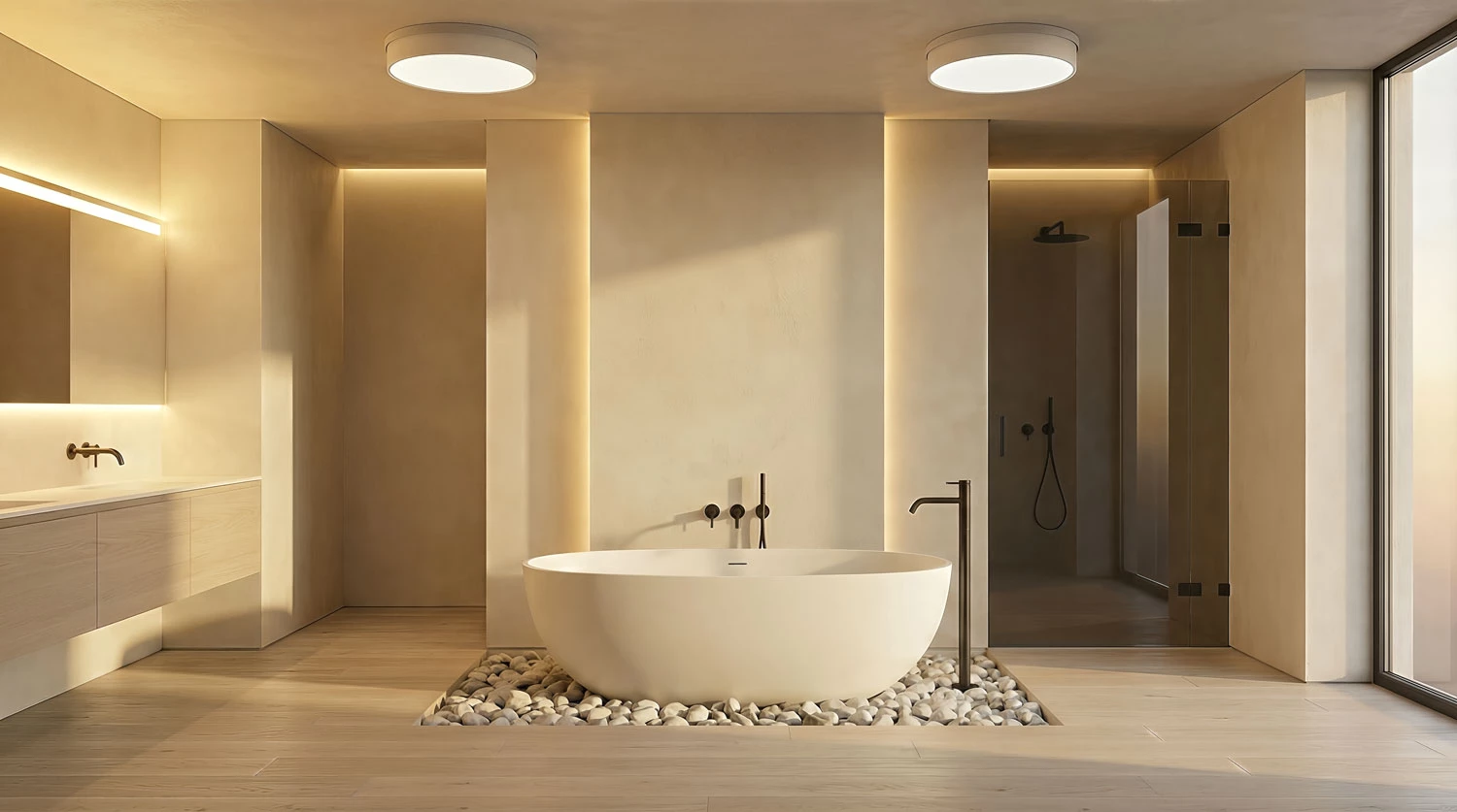 Sign Evo Surface Ip54 Leuchte Decke Mit Spritzwasser Staub Schutz